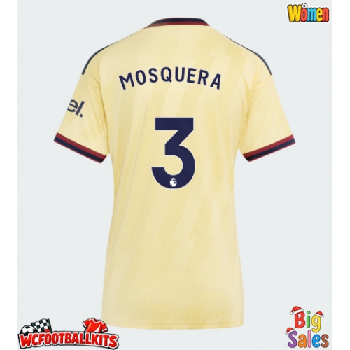 Arsenal Cristhian Mosquera #3 Replica Third Stadium Shirt for Women 2026-27 Short Sleeve